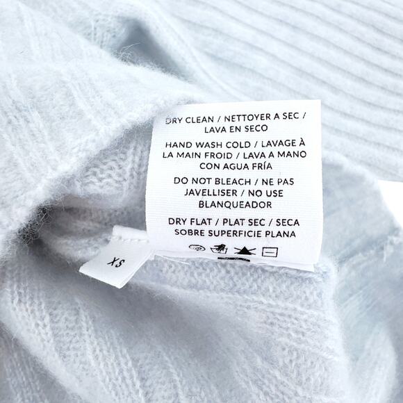 NAADAM Coastal Cashmere Cropped V-Neck Sweater XS - Picture 9 of 12